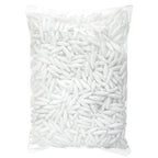 Spaghetti 19x6mm Opaque White