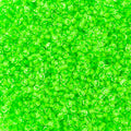 Czech Seed Beads 11/0 Crystal Color Lined Neon Green