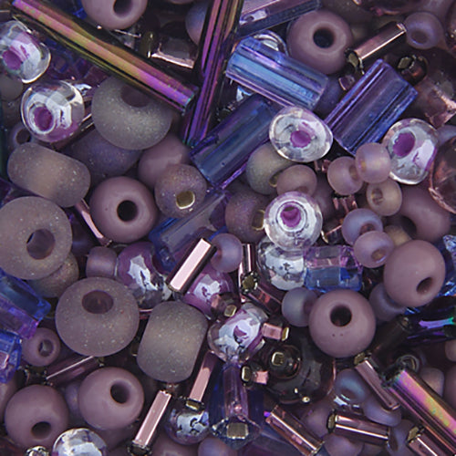 Czech Seedbead 10/0 Assorted Purples