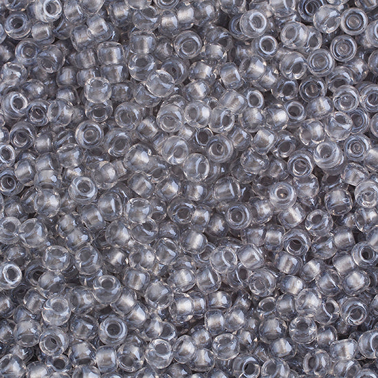 Miyuki Seed Beads 8/0 Spkl Pewter Lined Crystal