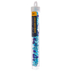 Czech Seed Bead 2/0 22g Vial BLUE/AQUA Silver Lined  MIX