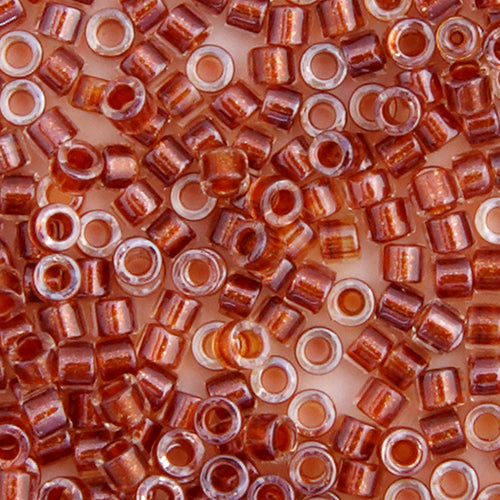 Delica Bead 11/0  Amber Ginger Sparkle Crystal
