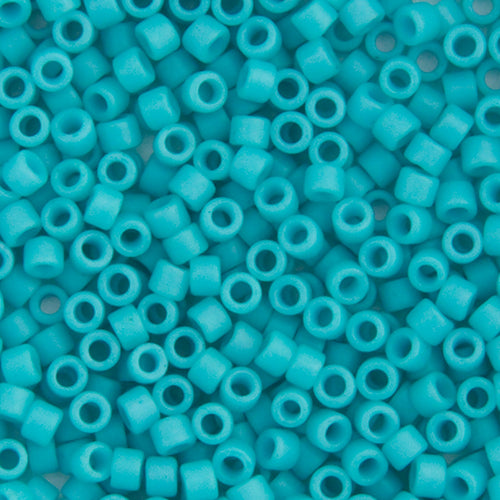 Delica Bead 11/0  Turquoise Green Opaque  Matte-
