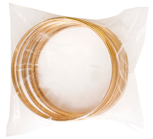 Metal Rings 9in (22.8cm) Brass 25 pcs