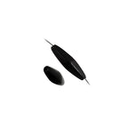 Spaghetti 19x6mm Opaque Black