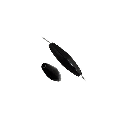 Spaghetti 19x6mm Opaque Black