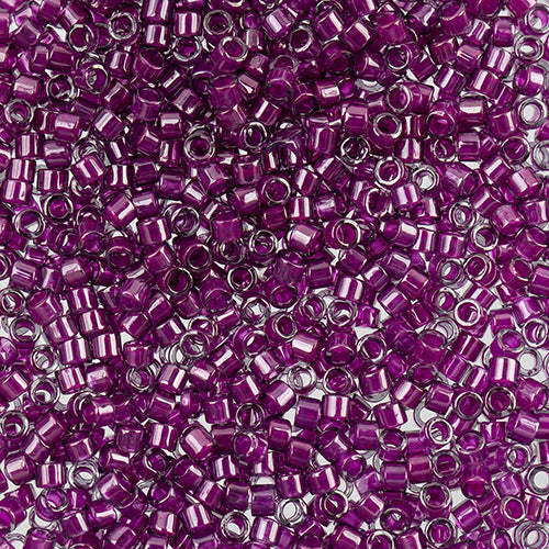 Miyuki Delica 11/0 5.2g Vial Pale Blue Magenta Lined-Dyed
