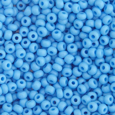 Czech Seed Bead 8/0 22g Vial Opaque Light  BLUE