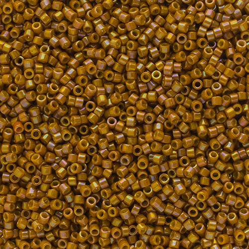 Delica Bead 11/0 Opaque  Glazed Yellow Musta AB