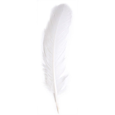Turkey Quill 12in White