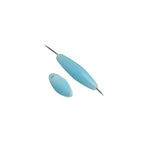 Spaghetti 19x6mm Opaque Light Blue