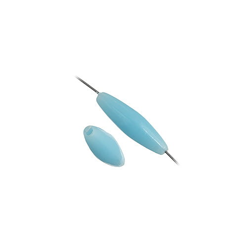 Spaghetti 19x6mm Opaque Light Blue