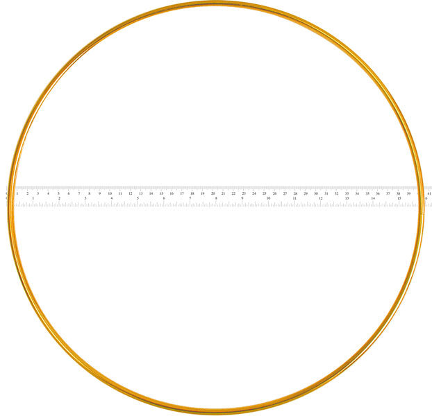 Metal Rings 16in (40.7cm) Brass 10pcs