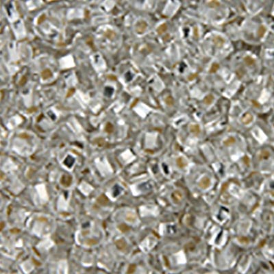 Czech Seed Bead 6/0 22g Vial Silver Lined  CRYSTAL