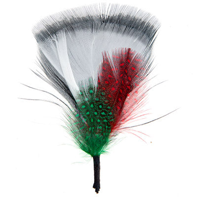 HAT TRIMS FEATHER FAN SHAPE 7CM