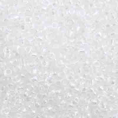 Czech Seed Bead 10/0 Transparent IRIS. CRYSTAL 22g Vial