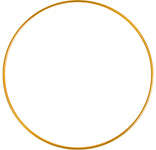 Metal Rings 16in (40.7cm) Brass 10pcs