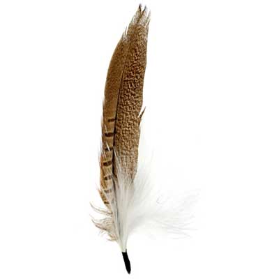 HAT TRIM RINGNECK TAIL W/MARABOU 20cm