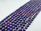 Purple Galaxy Tigers Eye Bracelet Available in 8mm Sizes
