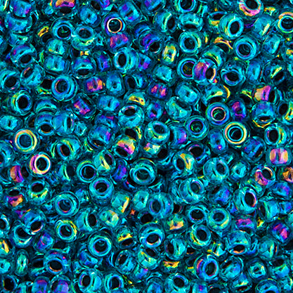 Miyuki Seed Bead 11/0 apx.22g Blue AB Lined-Dyed