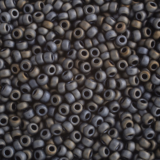 Miyuki Seed Beads 6/0 Matte Metallic Silver Gray