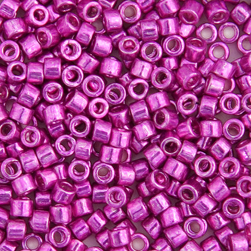 Delica Bead 11/0  Fuchsia Opaque  Galvanized