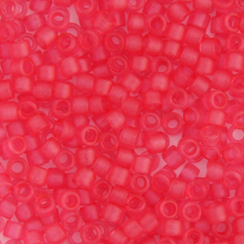 Delica Bead 11/0  Pink Bubble Gum TR. Matte-