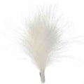 HAT TRIM MARABOU 10cm WHITE
