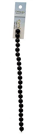 Czech Candy Beads 8mm 2 holes Black Opaque