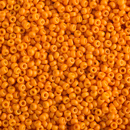 Miyuki Seed Beads 11/0 Cheddar OrangeOpaque Duracoat