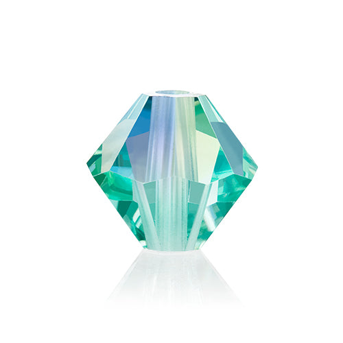Preciosa Czech Crystal Caribbean Sea AB Bicone 4mm