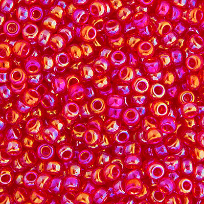 Miyuki Seed Beads 11/0 Light Siam Transparent  AB