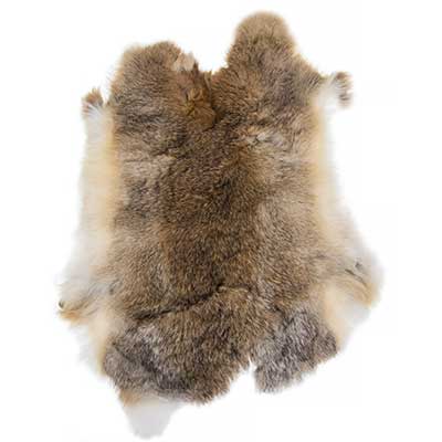 Rabbit Fur Skin - Low Grade apx 11x15in