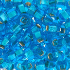 Czech Seed Bead 2/0 22g Vial Silver Lined  CAPRI BLUE
