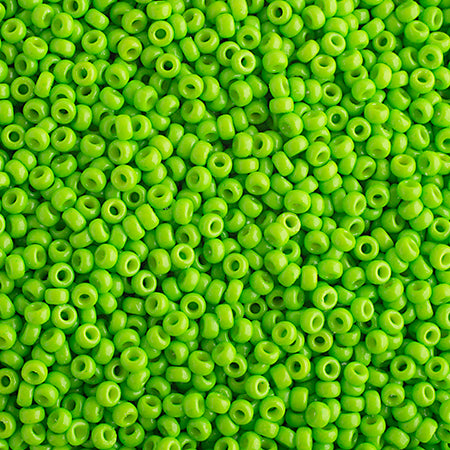 Miyuki Seed Beads 11/0 Bright Lime Opaque Duracoat