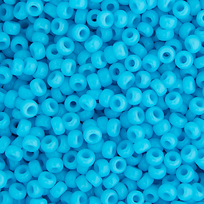 Miyuki Seed Beads 8/0 Light  Blue Opaque