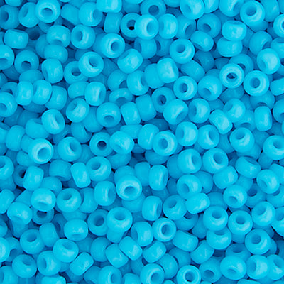 Miyuki Seed Beads 8/0 Light  Blue Opaque