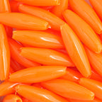 Spaghetti 19x6mm Opaque Orange