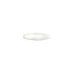 Spaghetti 19x6mm Opaque White