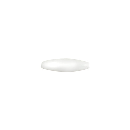 Spaghetti 19x6mm Opaque White