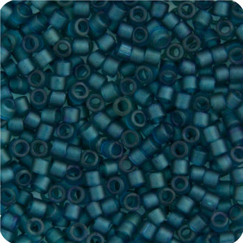 Miyuki Delica 11/0 5.2g Vial Dark Green Teal Transparent
