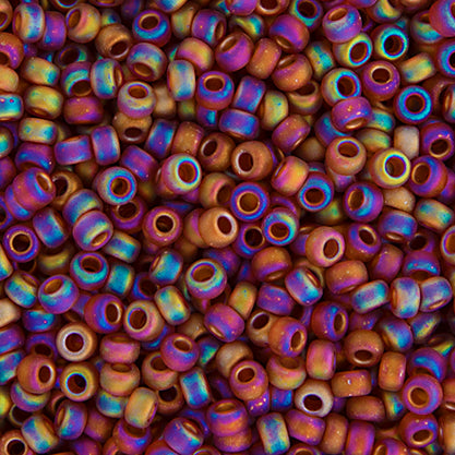 Miyuki Seed Bead 11/0 Vial Dark Topaz Transparent Matte