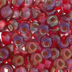 Czech Seed Bead 2/0 22g Vial RED Luster   MIX