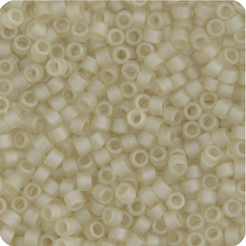 Miyuki Delica 11/0 5.2g Vial Pale Beige Transparent Matte Glazed