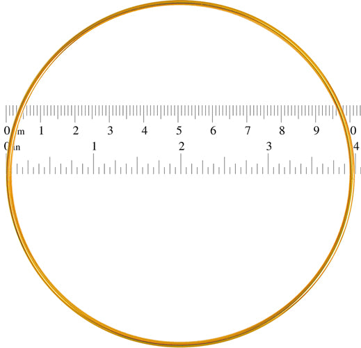 Metal Rings 4in (10.2cm) Brass 1pcs