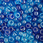 Czech Seed Bead 2/0 22g Vial BLUE/AQUA Lus MIX
