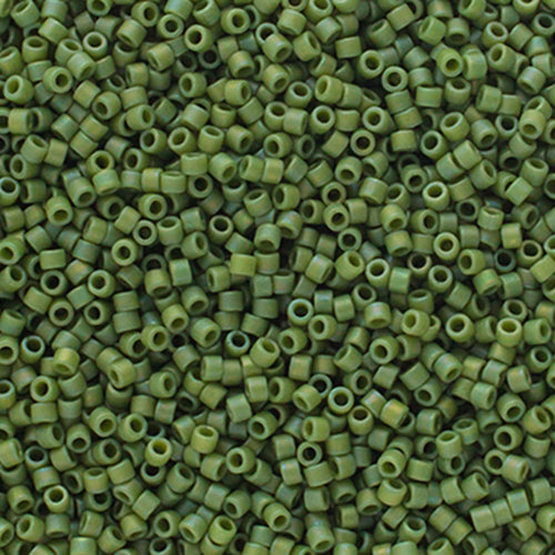 Delica Bead 11/0 FRGL Green Shamrock Matte AB
