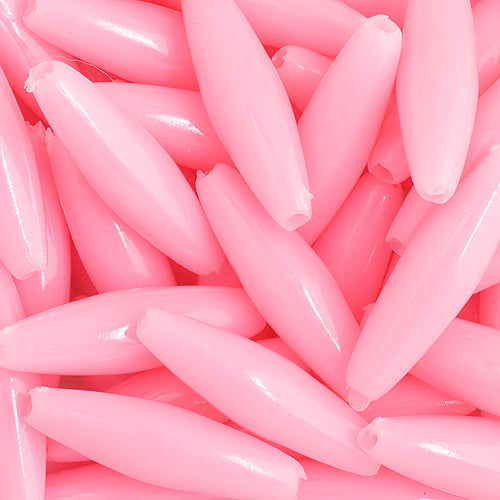 Spaghetti 19x6mm Opaque Pink