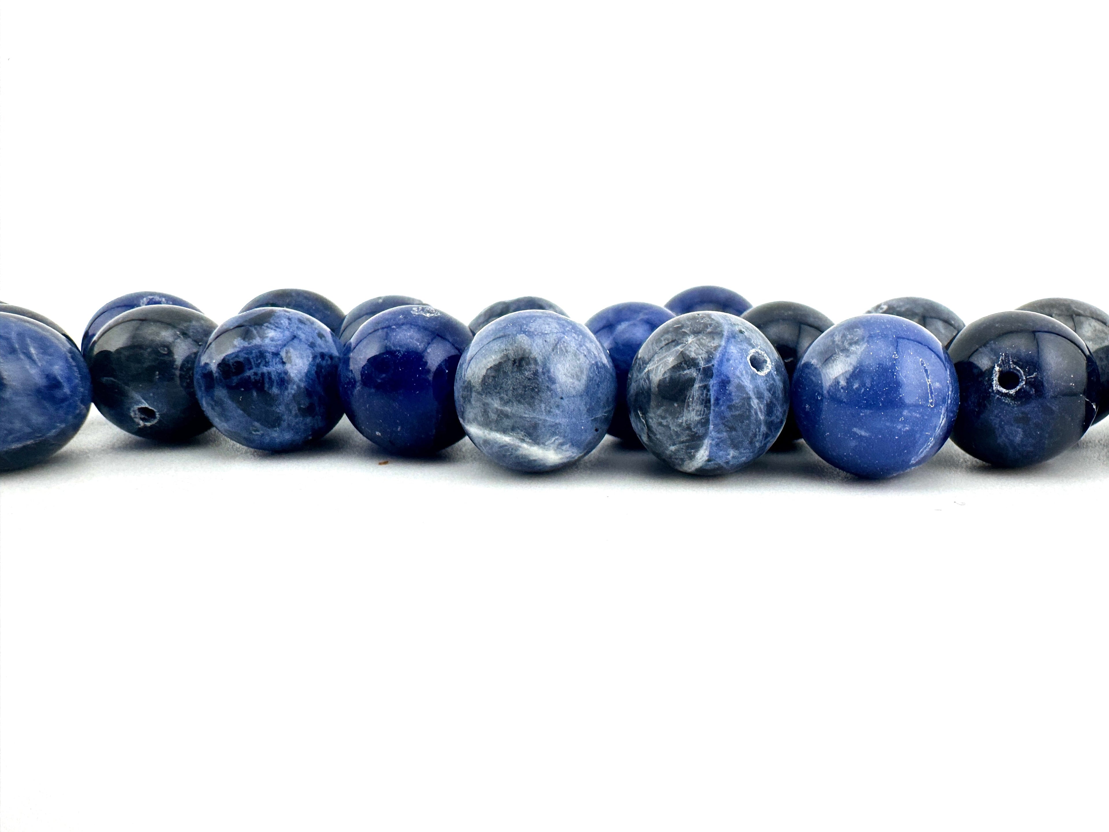 Sodalite Beads Available in 6mm, 8mm, 10mm, 12mm, 14mm Sizes
