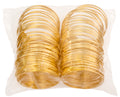 Metal Rings 4in (10.2cm) Brass 100pcs